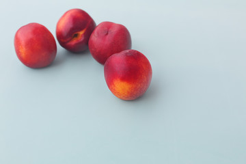Peaches on a light background.