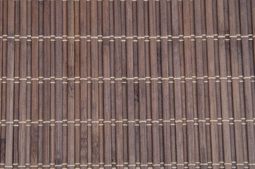 vintage bamboo mat or carpet for food texture or background