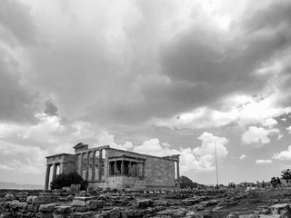 Ruins of Athena's temple. Greece, Athens, Acropol.