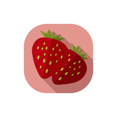 Strawberry vector flat design
