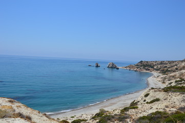 Aphrodite's Rock - Aphrodite's birthplace near Paphos City. The rock of the Greek (Petra tou...