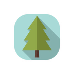 Tree vector flat design