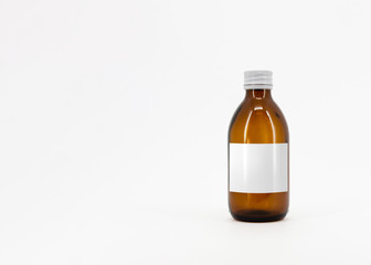 Obraz na płótnie Canvas Pharmaceutical Bottle Mock-Up isolated on white background.High resolution photo.