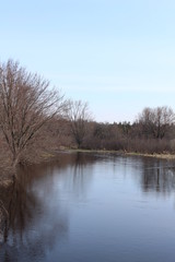 winter landscape with river