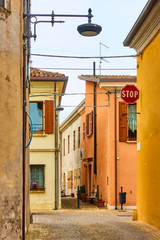 Fototapeta na wymiar Old street - Italian cityscape