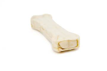 Closeup of hard bone for dog snack