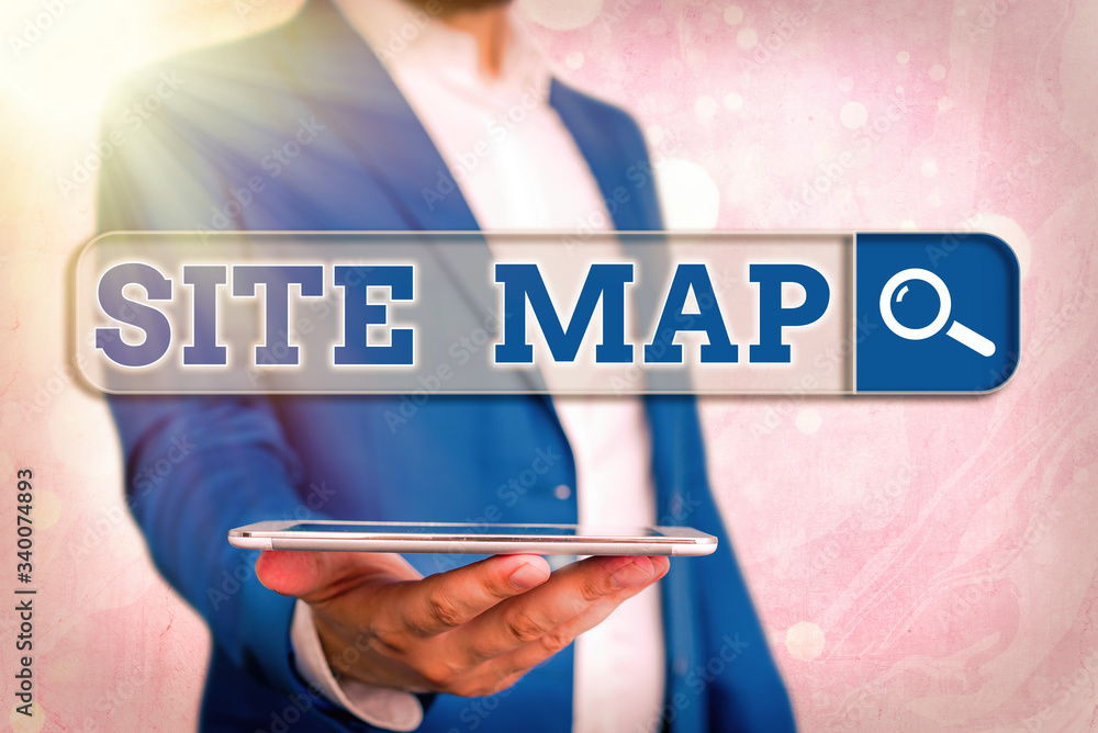 Poster text sign showing site map. business photo showcasing designed to help both users and search engines
