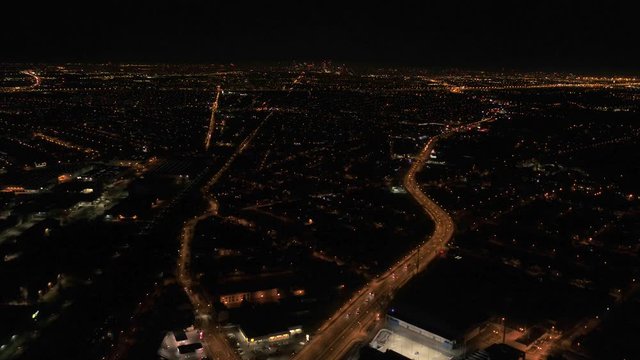 City by night, Poland, Mazovia, Covid-19