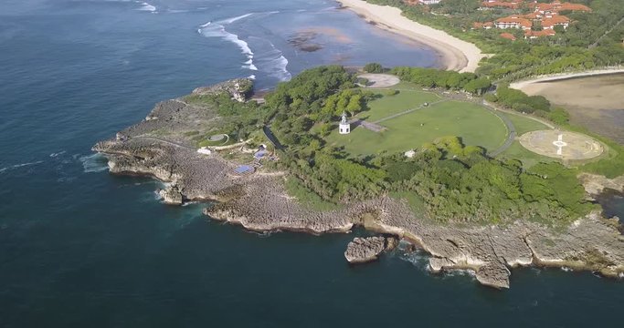 Aerial view of Nusa DuAa beach, Bali, Indonesia
