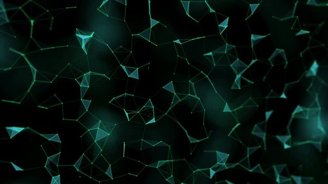 Abstract geometrical futuristic  background with lines and dots.
