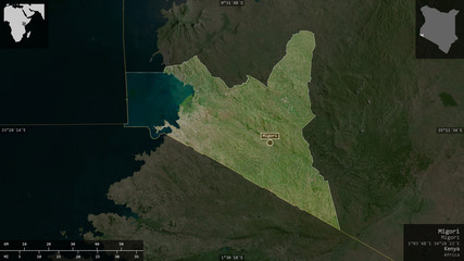Migori, Kenya - composition. Satellite