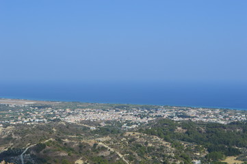 Obraz premium aerial view of the city in Rhodes