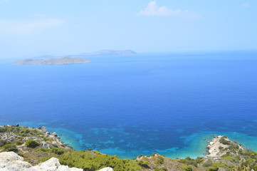 island in the sea in Rhodes