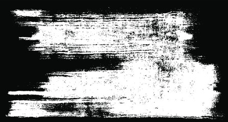 Vector brush sroke texture. Distressed uneven grunge background. Abstract distressed vector illustration. Overlay over any design to create interesting effect and depth. Black isolated on white. EPS10