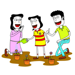 happy parent proud of his daughter