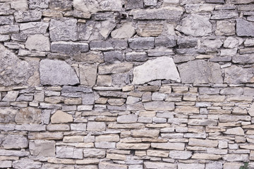
A wall made of stones