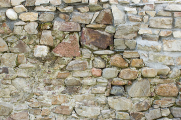 A wall made of stones