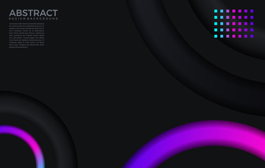 modern gradient bright color. geometric background. Abstract website landing page with circles illustration. Banner, wallpaper vector design template.