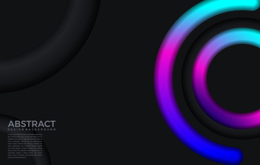 modern gradient bright color. geometric background. Abstract website landing page with circles illustration. Banner, wallpaper vector design template.