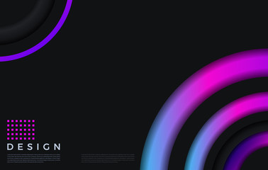 modern gradient bright color. geometric background. Abstract website landing page with circles illustration. Banner, wallpaper vector design template.