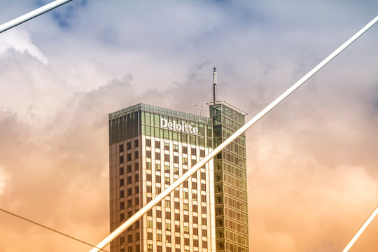 ROTTERDAM, NETHERLANDS : Deloitte office in Rotteerdam deloitte does Tax Accounting, Consultanc and Financial advice