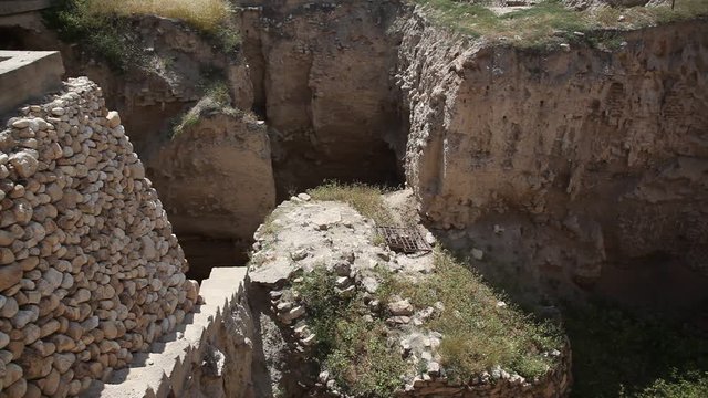 In Tel of Jericho, the oldest and lowest city in the world
