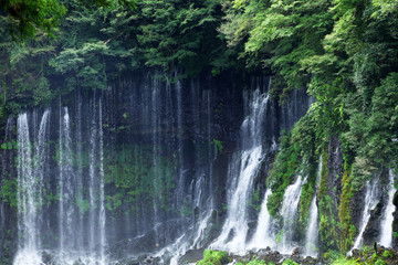 静岡　富士宮　白糸の滝	
