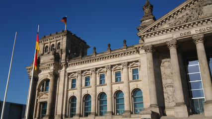 Fototapeta na wymiar German Reichtstag Parliament building in Berlin
