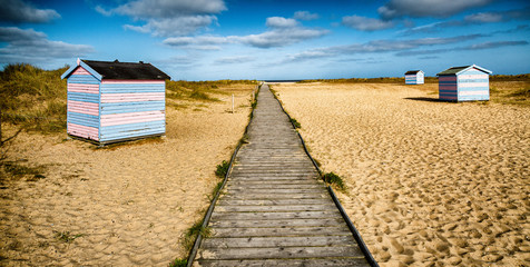 Beach huts on the beach