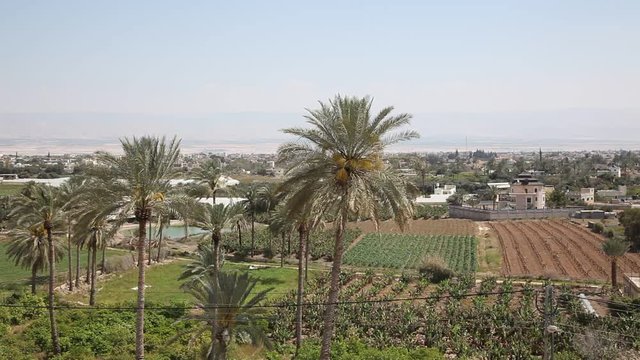 The view from Tel of Jericho, Palestinian Authority