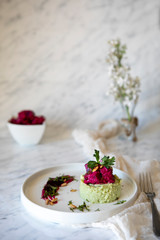 celery with beet salad