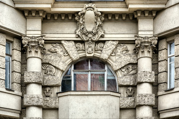 Old window in Moscow.