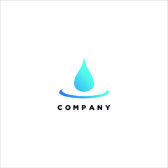 Fototapeta premium water drop logo