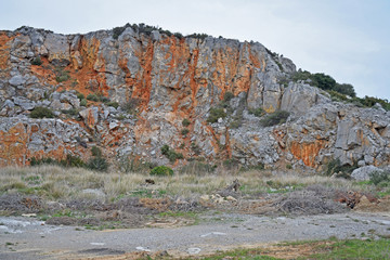 Carrière à La Palme, Aude, Occitanie.