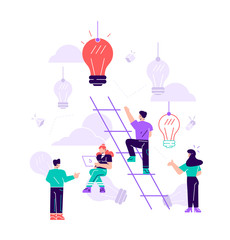 a man seeks up the stairs