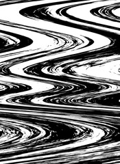black and white distorted grunge zig zag abstract background