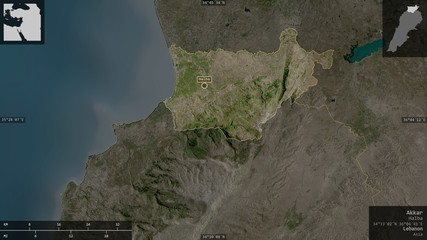 Akkar, Lebanon - composition. Satellite