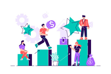 little people climb the corporate ladder