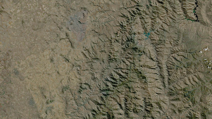 Maseru, Lesotho - outlined. Satellite