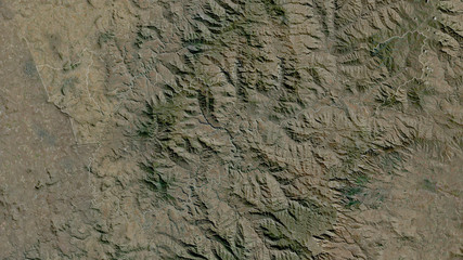 Mohale's Hoek, Lesotho - outlined. Satellite