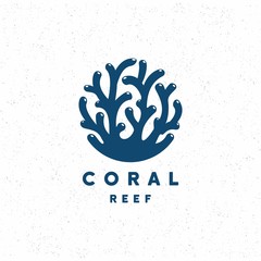 Coral Reef Crag logo design vector 