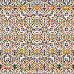 Geometric  Traditional Surface.  Brown, Ochra, 