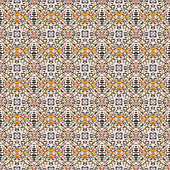 Geometric  Traditional Surface.  Brown, Ochra, 