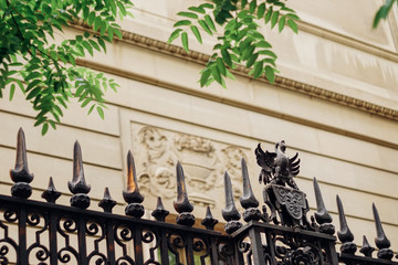 Important NYC Building with fence