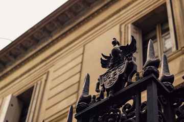 Important NYC Building with fence [Detailed]