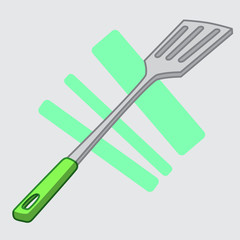 Simple illustration of spatula vector