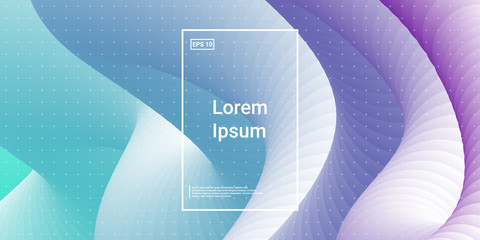 Wavy 3d Color Shape. 