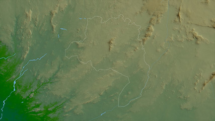 Lofa, Liberia - outlined. Physical