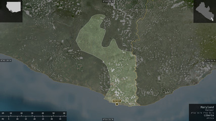 Maryland, Liberia - composition. Satellite