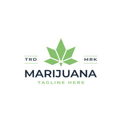 Design a logo template for your business, Modern and nature, Abstract marijuana vector or square or rhombus shape